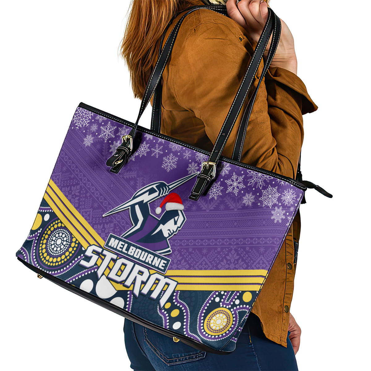 custom-storm-rugby-christmas-leather-tote-bag-merry-xmas-2023-mix-aboriginal-art