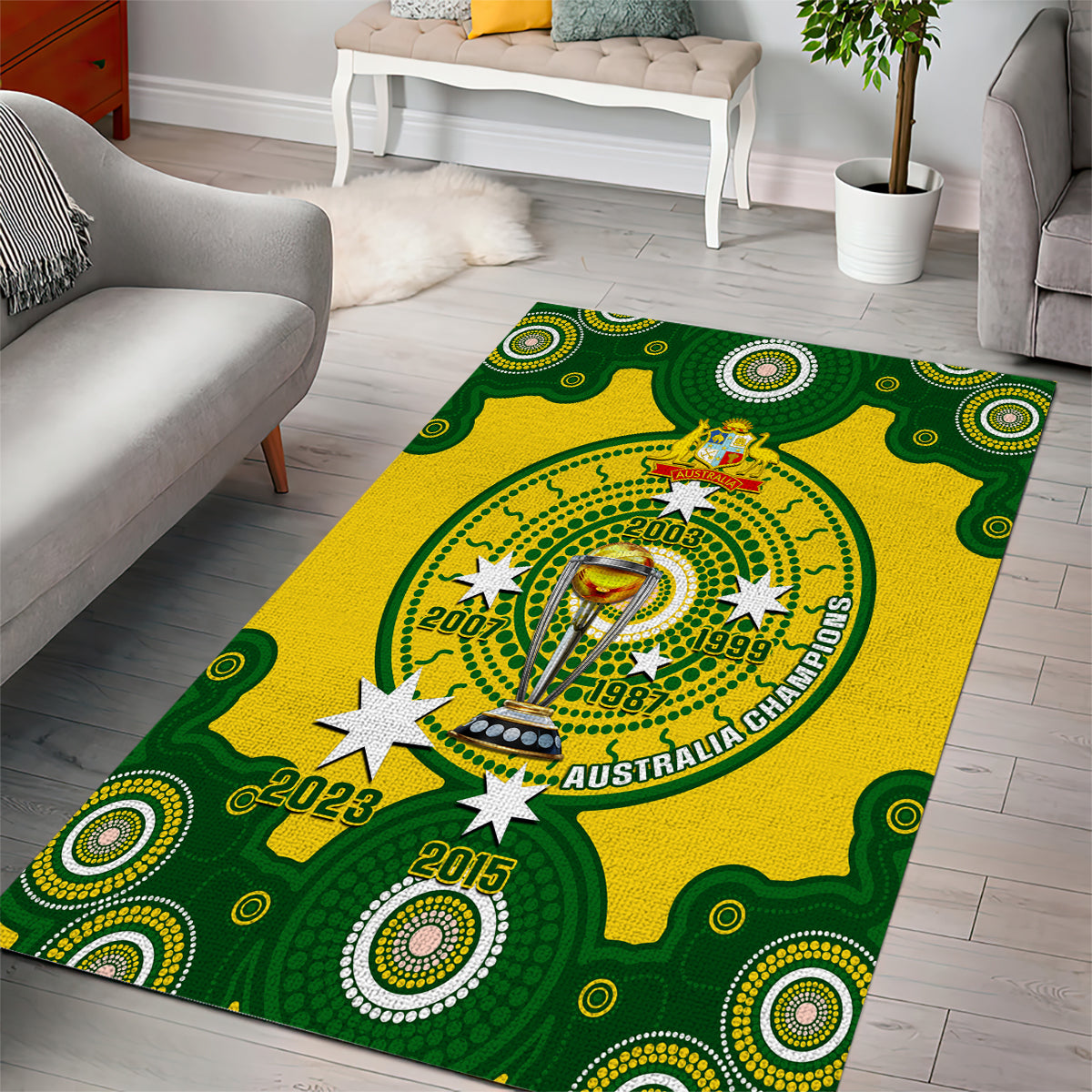 australia-cricket-area-rug-2023-world-cup-6th-champions-trophy-national-color