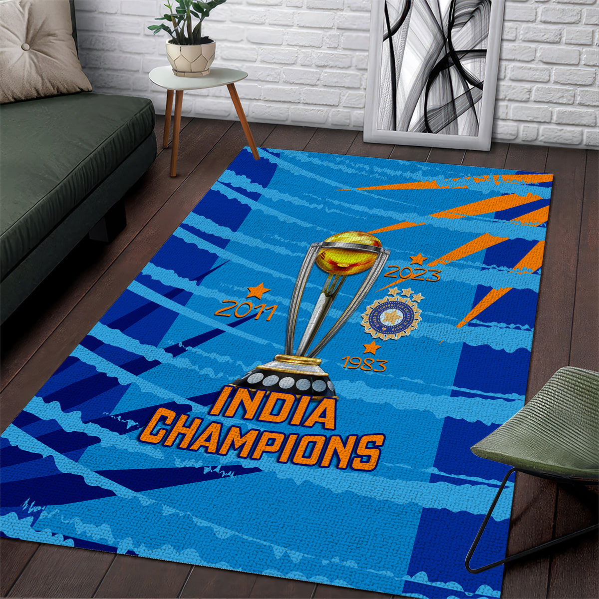 custom-india-cricket-area-rug-2023-world-cup-3rd-champions-proud