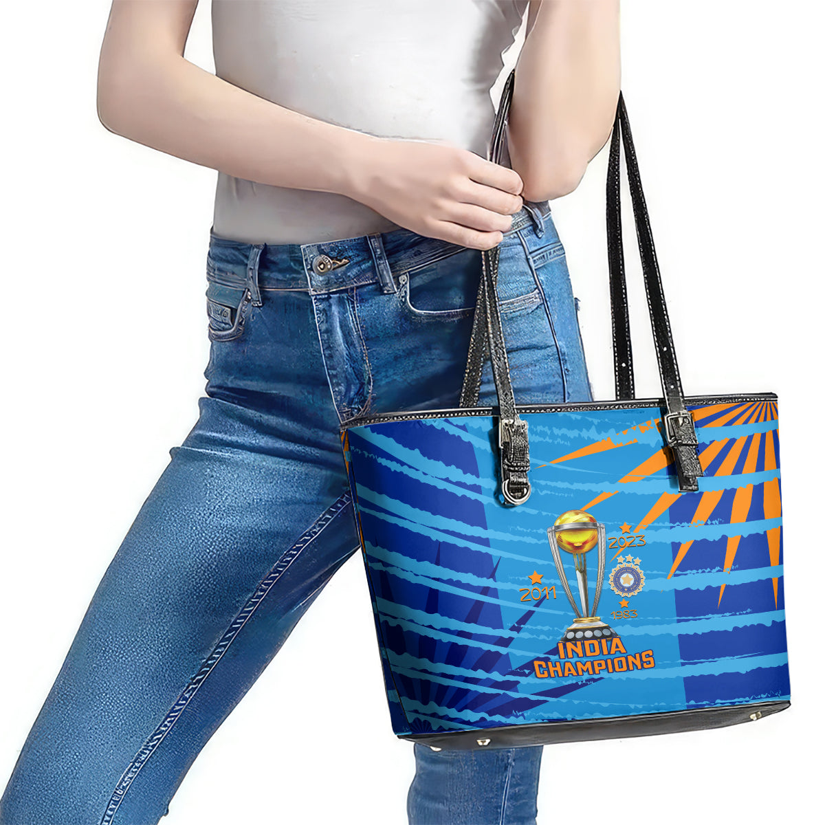 custom-india-cricket-leather-tote-bag-2023-world-cup-3rd-champions-proud