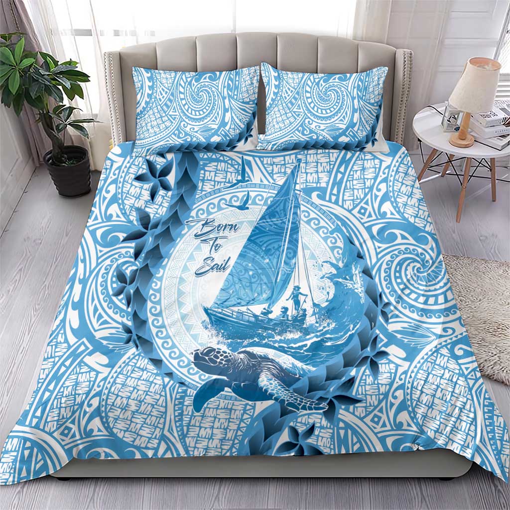 New Zealand Saling Bedding Set Aotearoa Yacht Racing - Born To Sail