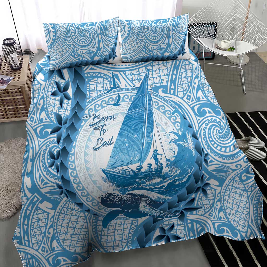 New Zealand Saling Bedding Set Aotearoa Yacht Racing - Born To Sail