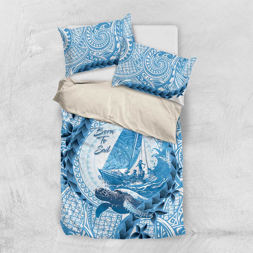 New Zealand Saling Bedding Set Aotearoa Yacht Racing - Born To Sail