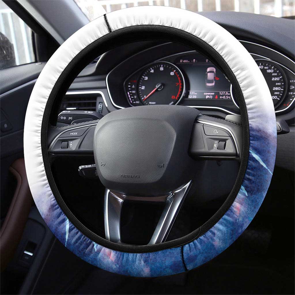 Wombat Australia Day Steering Wheel Cover Happy 26 January - Banksia Watercolor