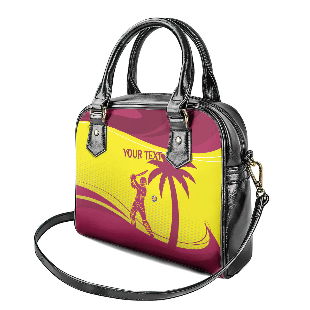 Custom West Indies Cricket Shoulder Handbag 2024 World Cup Go Windies