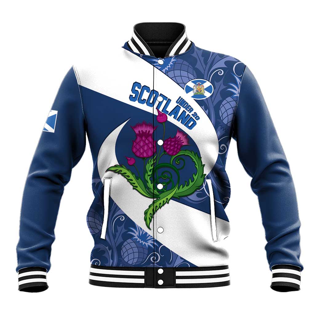 Custom Scotland Rugby Baseball Jacket 2024 Go Champions Scottish Thistles