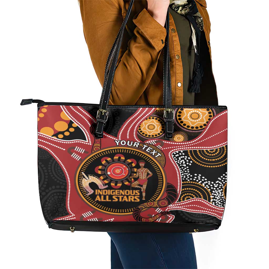 Custom Australia Indigenous Rugby Leather Tote Bag 2024 Aboriginal All Stars