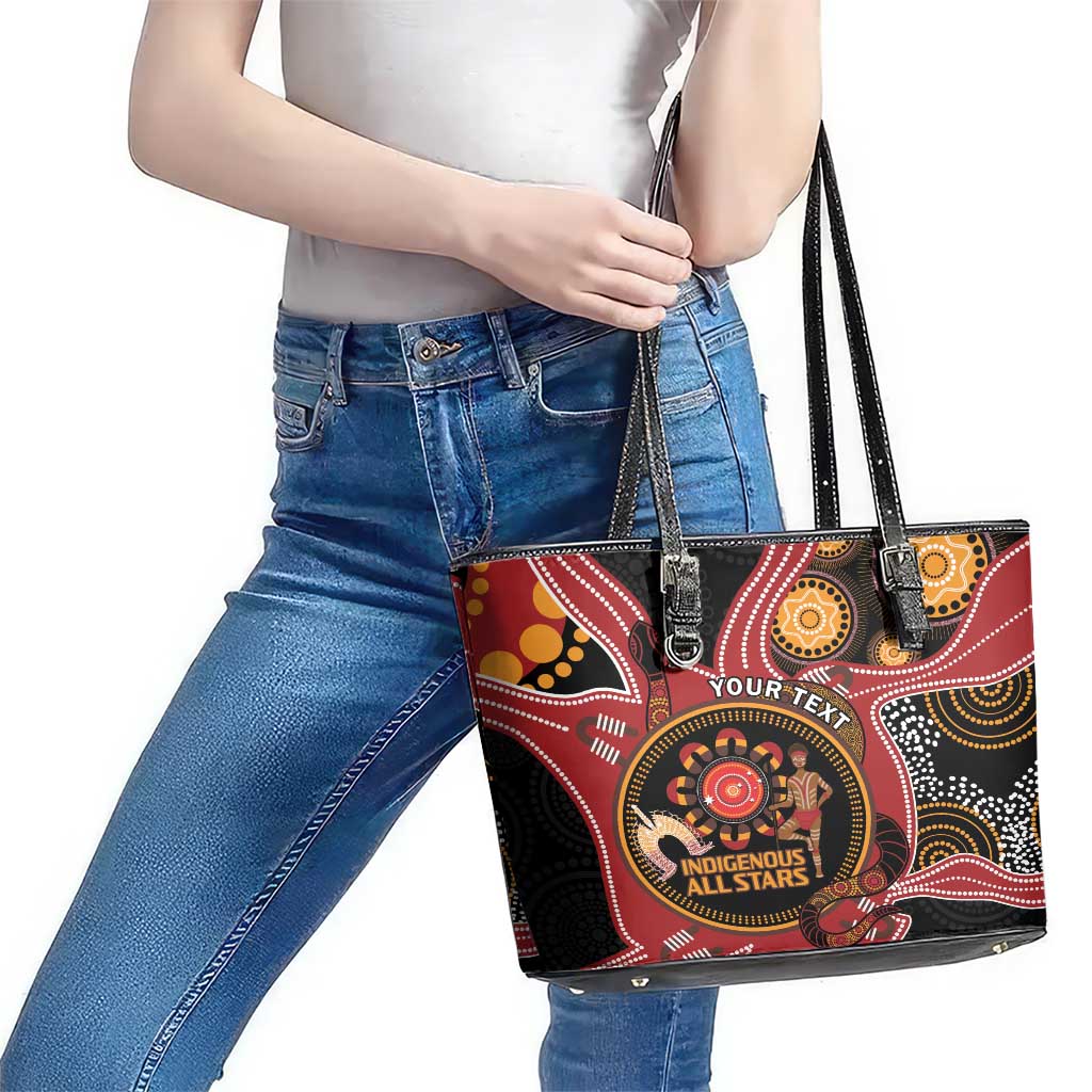 Custom Australia Indigenous Rugby Leather Tote Bag 2024 Aboriginal All Stars