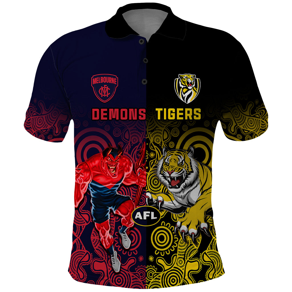 custom-demons-and-tigers-football-polo-shirt-2023-together-indigenous-art