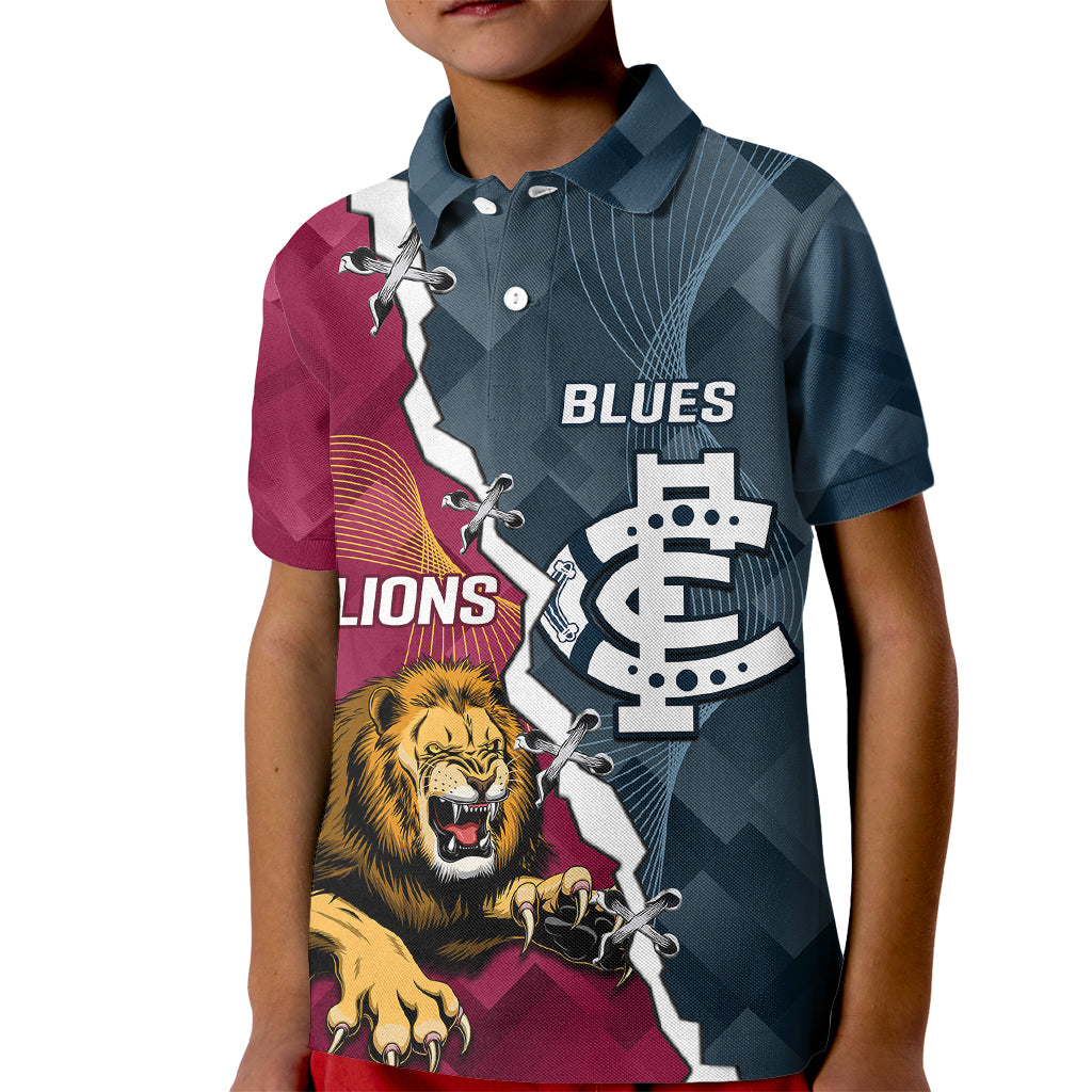 personalised-lions-and-blues-football-kid-polo-shirt-2023-together-sporty-style