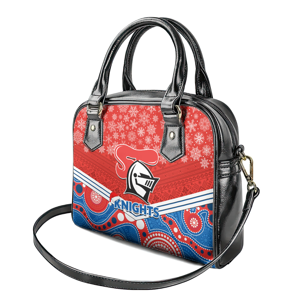 custom-knights-rugby-christmas-shoulder-handbag-merry-xmas-2023-mix-aboriginal-art