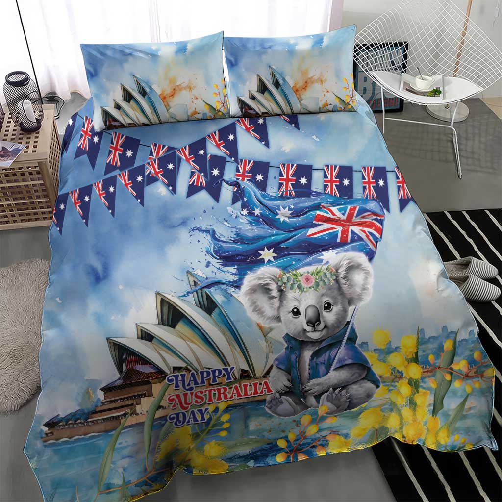 Koala Australia Day Bedding Set Proud Aussie Sydney Opera House