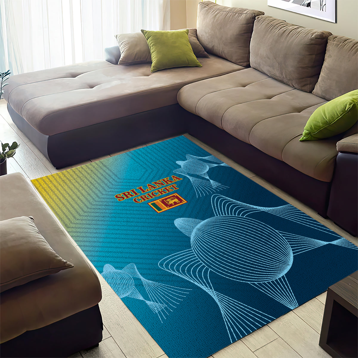 Sri Lanka Cricket Area Rug 2024 World Cup Go The Lions