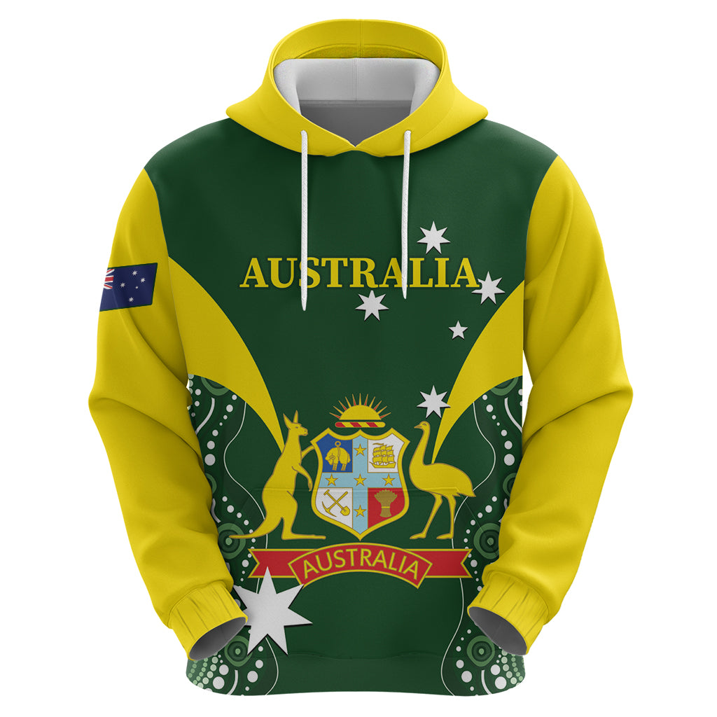 Custom Australia Cricket Hoodie 2024 World Cup Go Aussie - Green Version