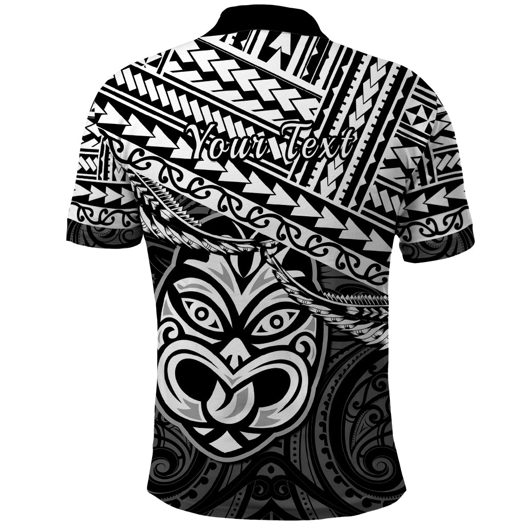 Personalised Matariki New Zealand Polo Shirt Maori New Year Tiki Black Version LT14