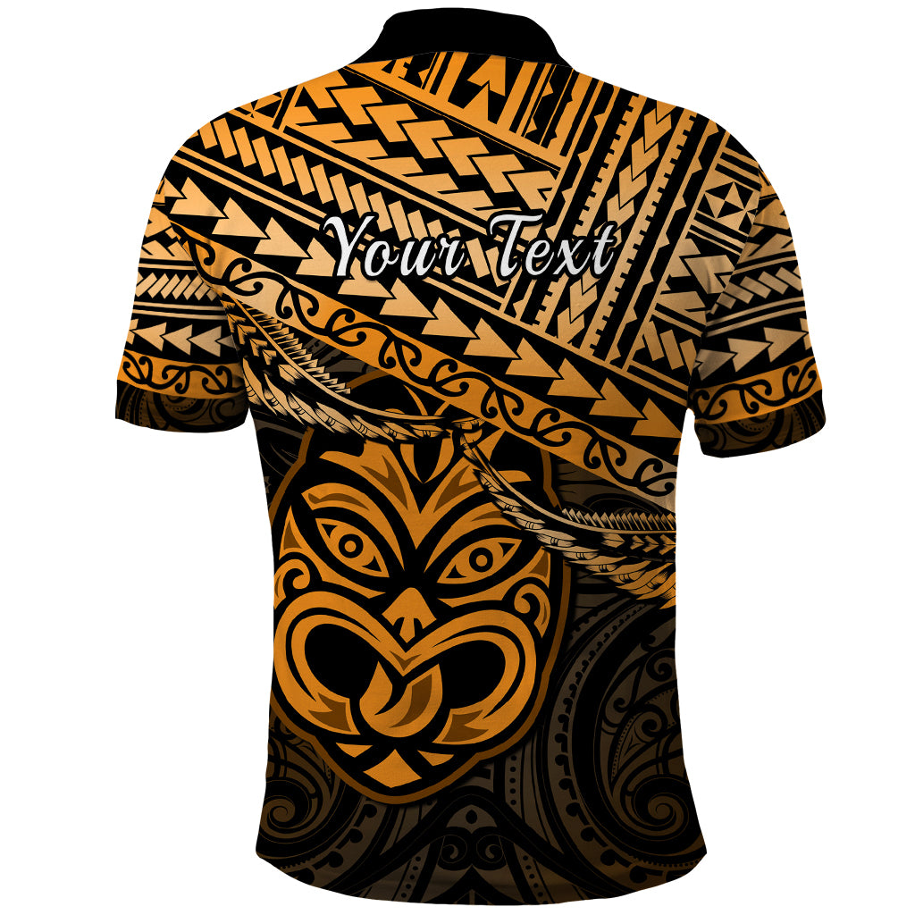 Personalised Matariki New Zealand Polo Shirt Maori New Year Tiki Gold Version LT14