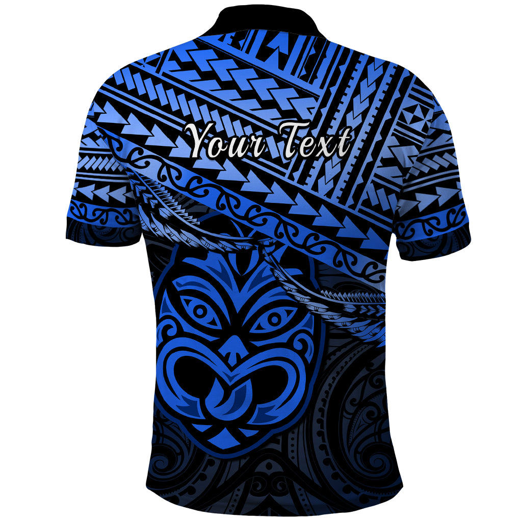 Personalised Matariki New Zealand Polo Shirt Maori New Year Tiki Blue Version LT14