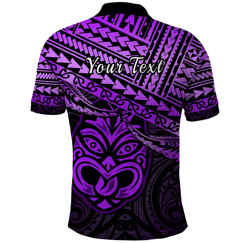 Personalised Matariki New Zealand Polo Shirt Maori New Year Tiki Purple Version LT14