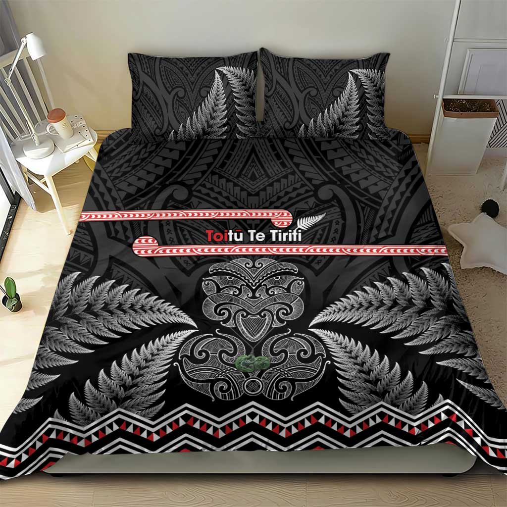 Aotearoa Toitu Te Tiriti Bedding Set Stand Together! Stand Stronger! - NZ Tiki