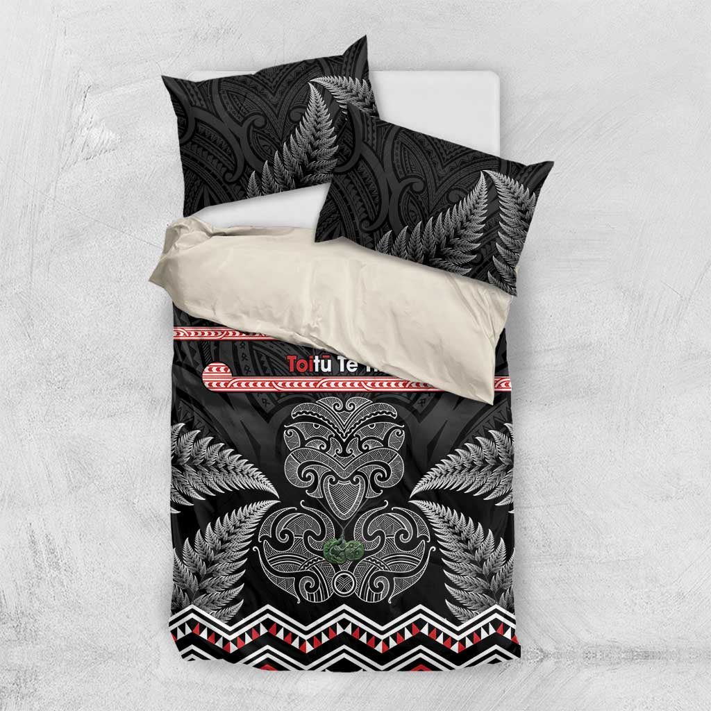 Aotearoa Toitu Te Tiriti Bedding Set Stand Together! Stand Stronger! - NZ Tiki