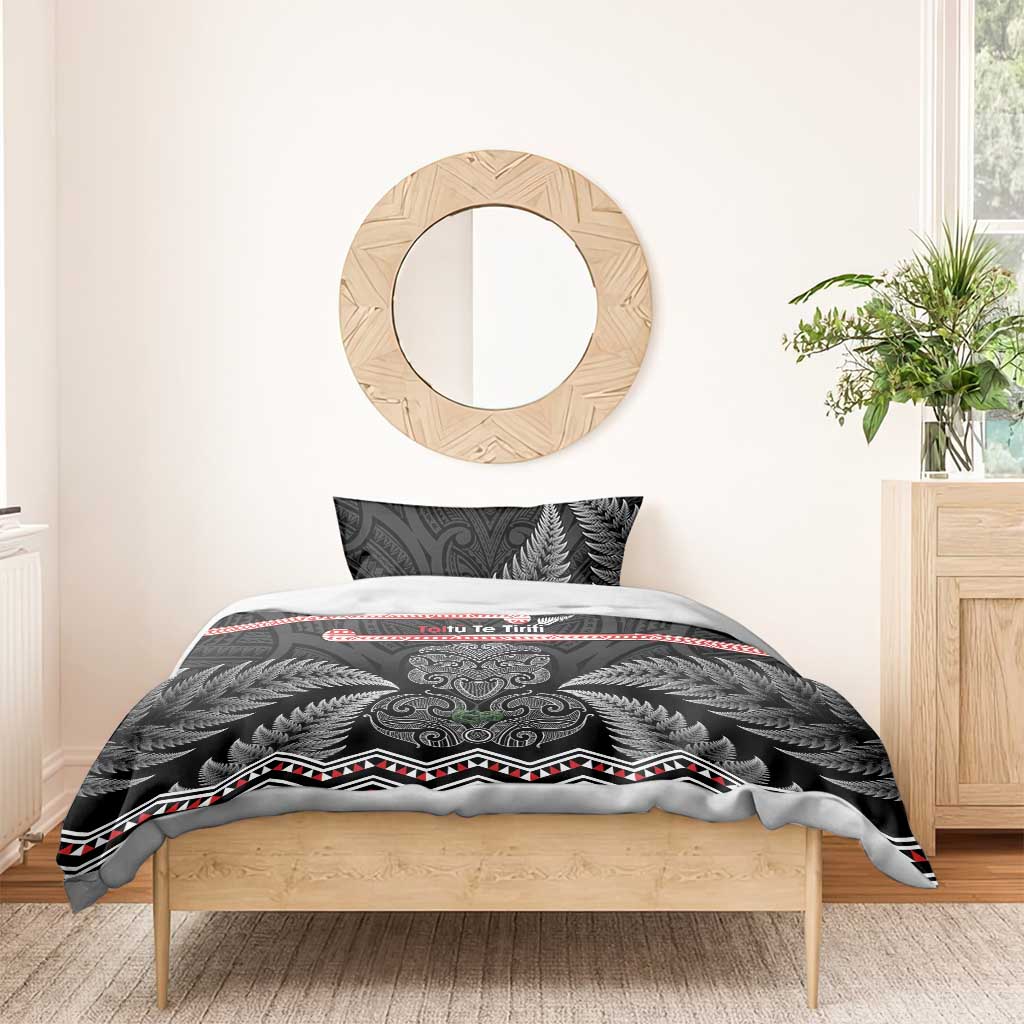 Aotearoa Toitu Te Tiriti Bedding Set Stand Together! Stand Stronger! - NZ Tiki