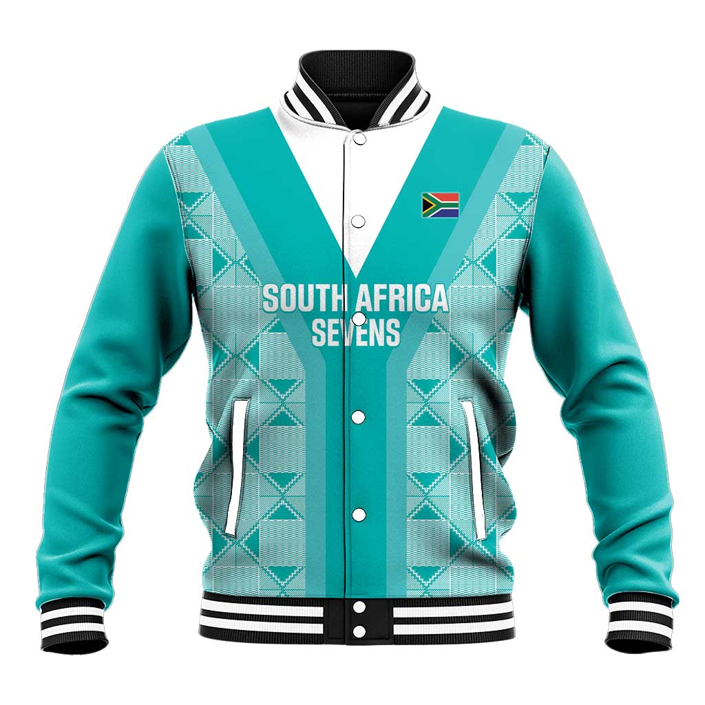 Custom South Africa Rugby Baseball Jacket Go Champions Springboks - Teal Version