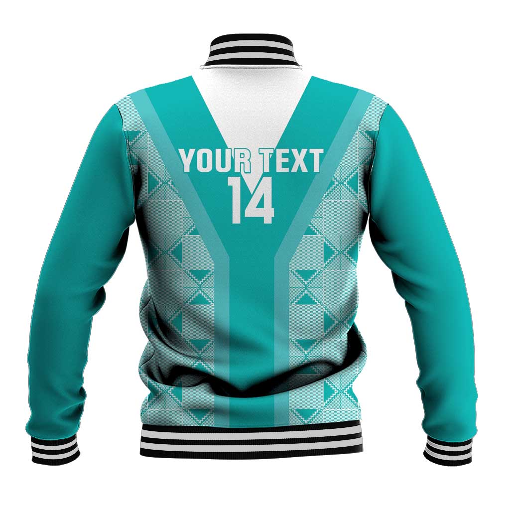 Custom South Africa Rugby Baseball Jacket Go Champions Springboks - Teal Version