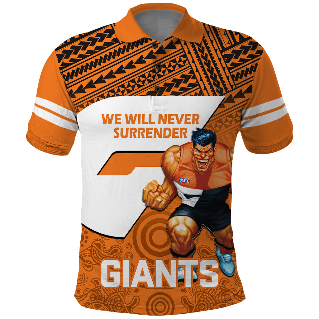 Giants Football Polo Shirt GWS Go Champions 2023 Polynesian Indigenous ...