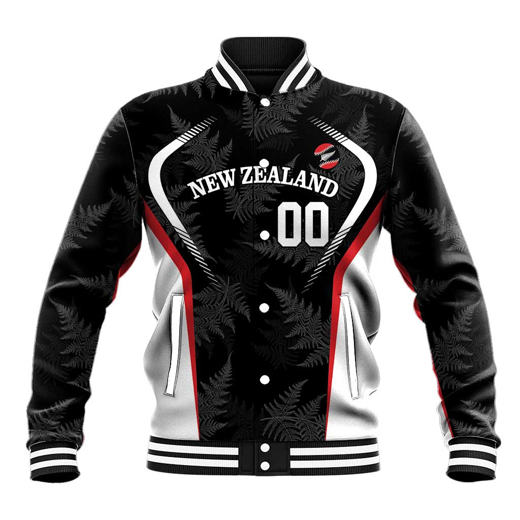 Custom New Zealand Silver Fern Softball Baseball Jacket Go Aotearoa