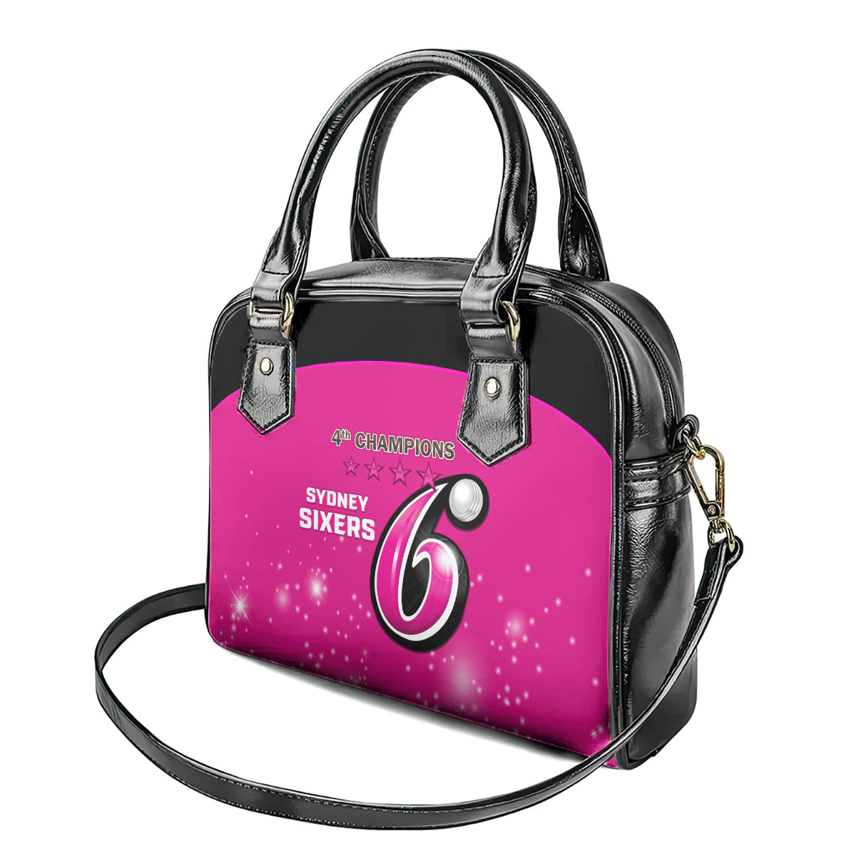 Personalised BBL Sydney Sixers Shoulder Handbag 4th Champions 2024 New History