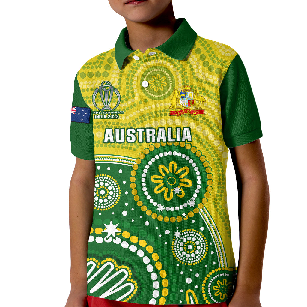 australia-cricket-kid-polo-shirt-aboriginal-2023-go-champions-world-cup