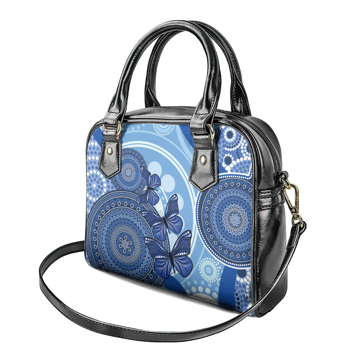 Australia Autism Awareness Shoulder Handbag 4 April Indigenous Butterfly