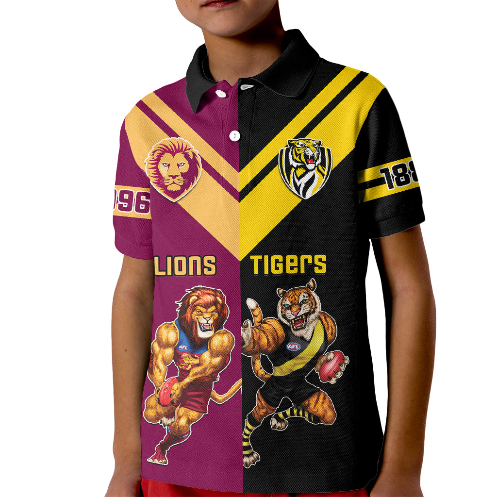 personalised-richmond-and-brisbane-lions-football-kid-polo-shirt-sporty-version