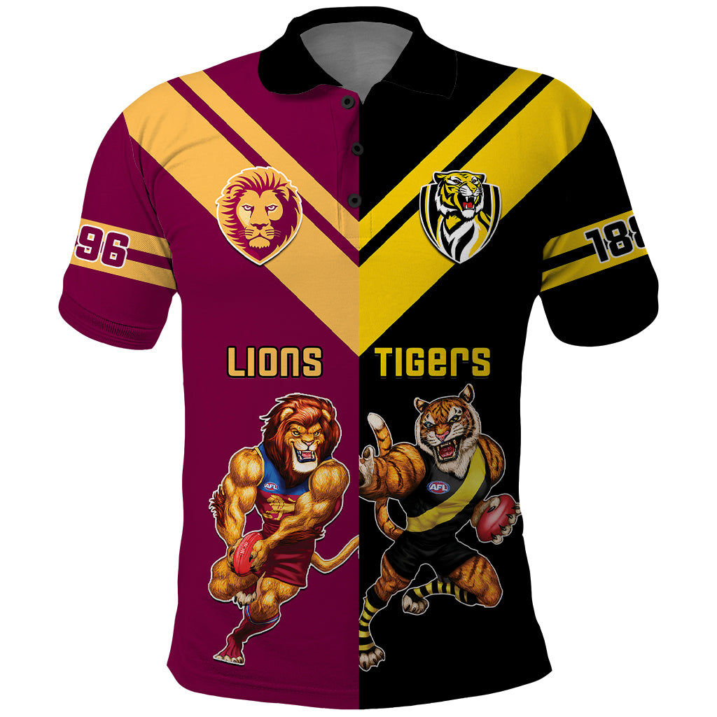 personalised-richmond-and-brisbane-lions-football-polo-shirt-sporty-version