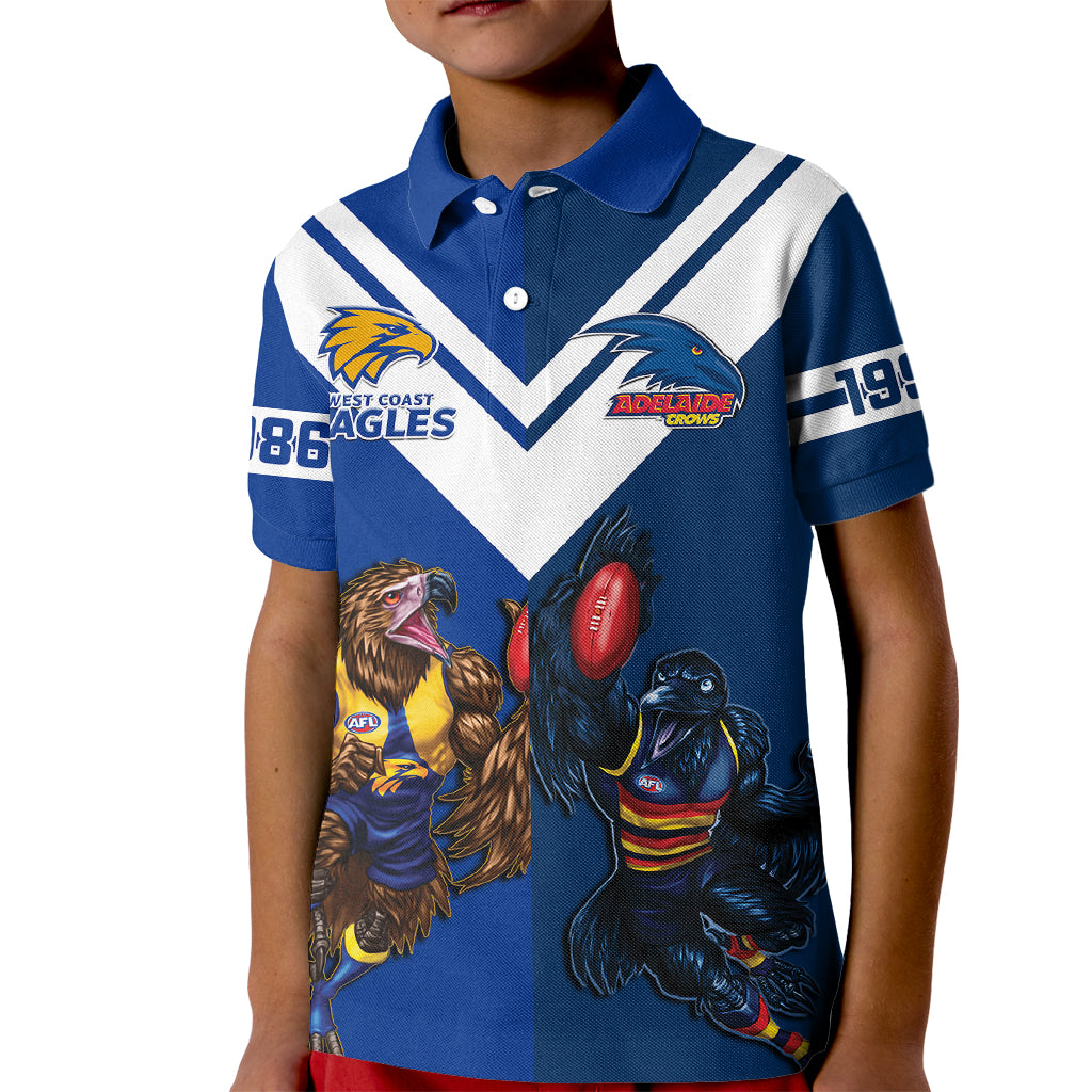 personalised-eagles-and-crows-football-kid-polo-shirt-west-coast-mix-adelaide-sporty-version