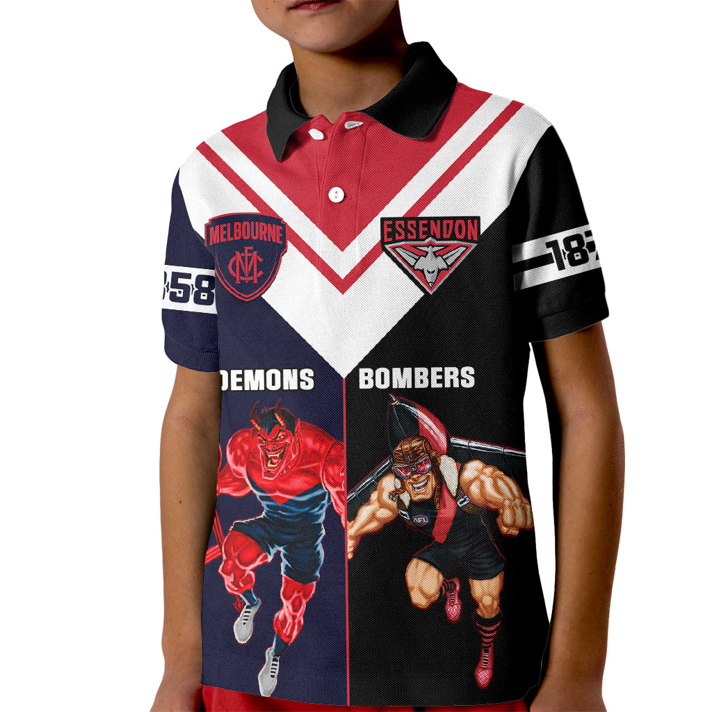 personalised-melbourne-and-essendon-football-kid-polo-shirt-demons-mix-bombers-sporty-version