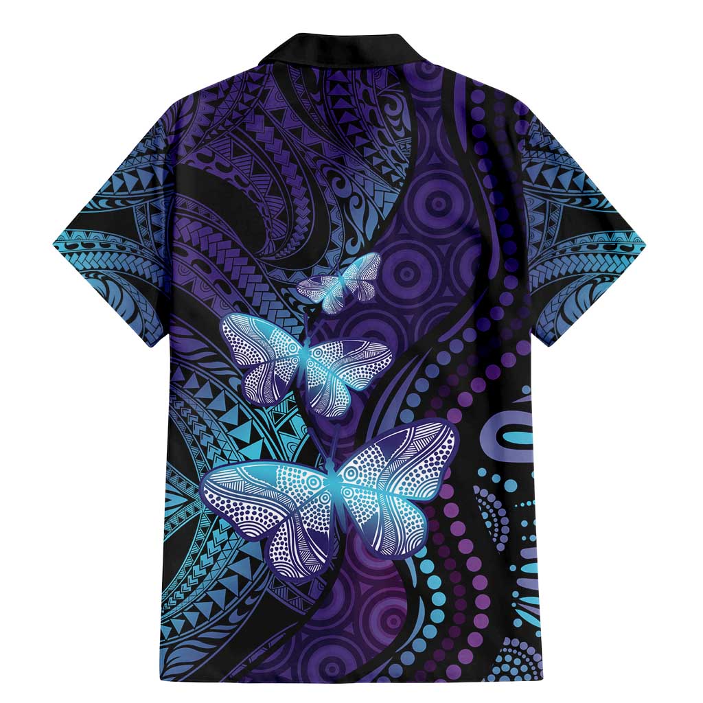 You Matter Suicide Prevention Awareness Family Matching Mermaid Dress and Hawaiian Shirt Butterfly Aboriginal Mix Polynesian Pattern