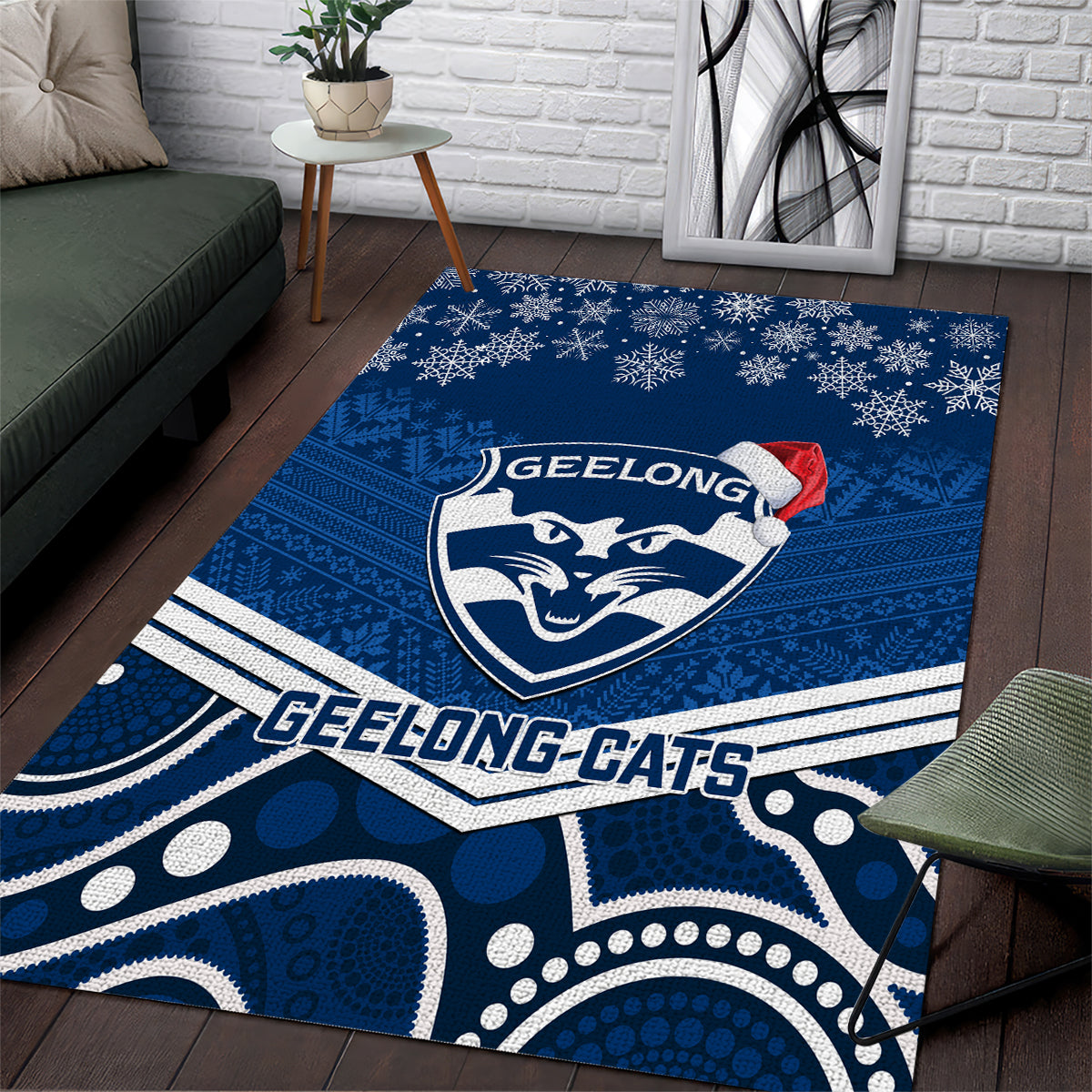 custom-geelong-football-christmas-area-rug-merry-xmas-2023-mix-aboriginal-art