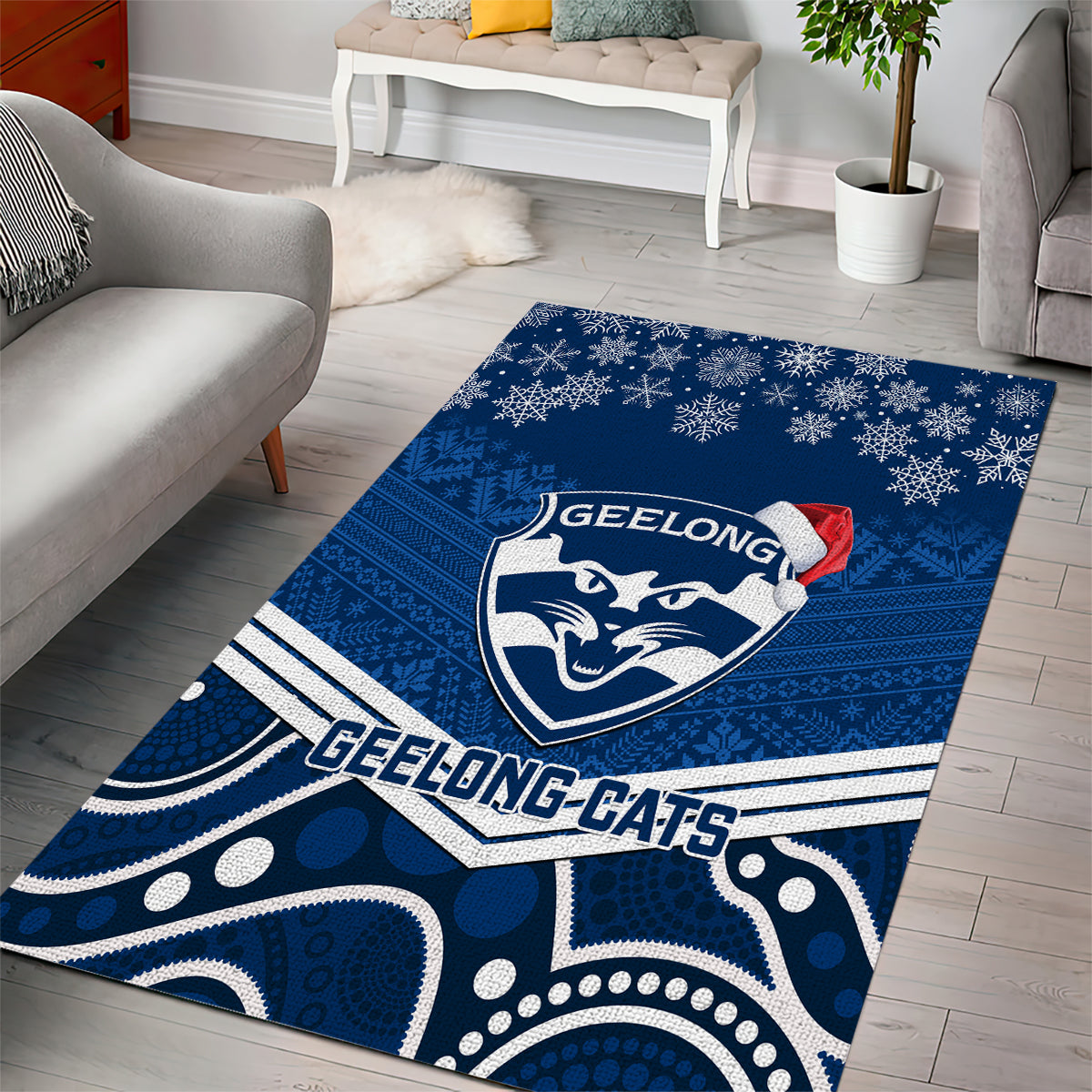 custom-geelong-football-christmas-area-rug-merry-xmas-2023-mix-aboriginal-art