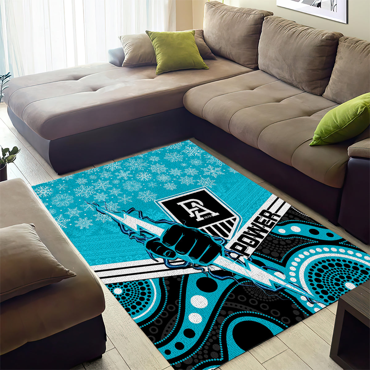 custom-port-adelaide-football-christmas-area-rug-merry-xmas-2023-mix-aboriginal-art