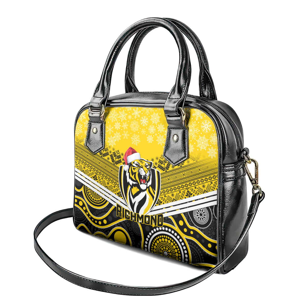 custom-richmond-football-christmas-shoulder-handbag-merry-xmas-2023-mix-aboriginal-art