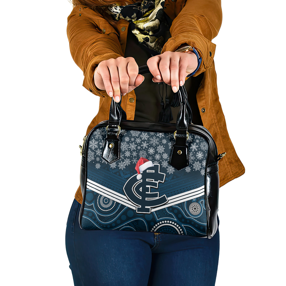 custom-blues-football-christmas-shoulder-handbag-merry-xmas-2023-mix-aboriginal-art