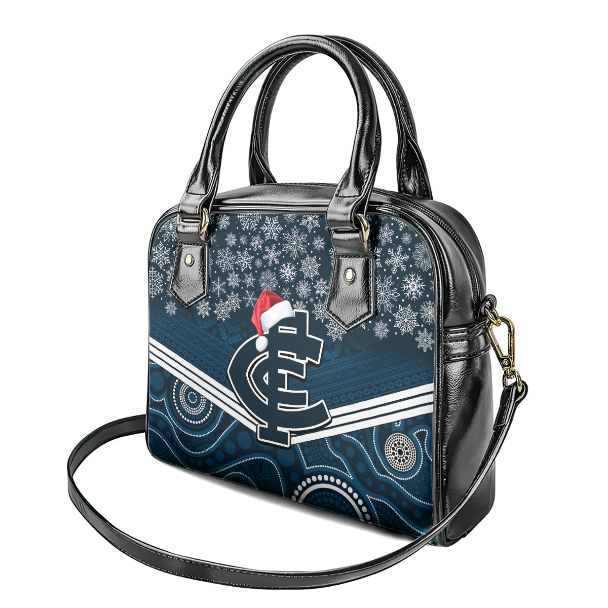 custom-blues-football-christmas-shoulder-handbag-merry-xmas-2023-mix-aboriginal-art