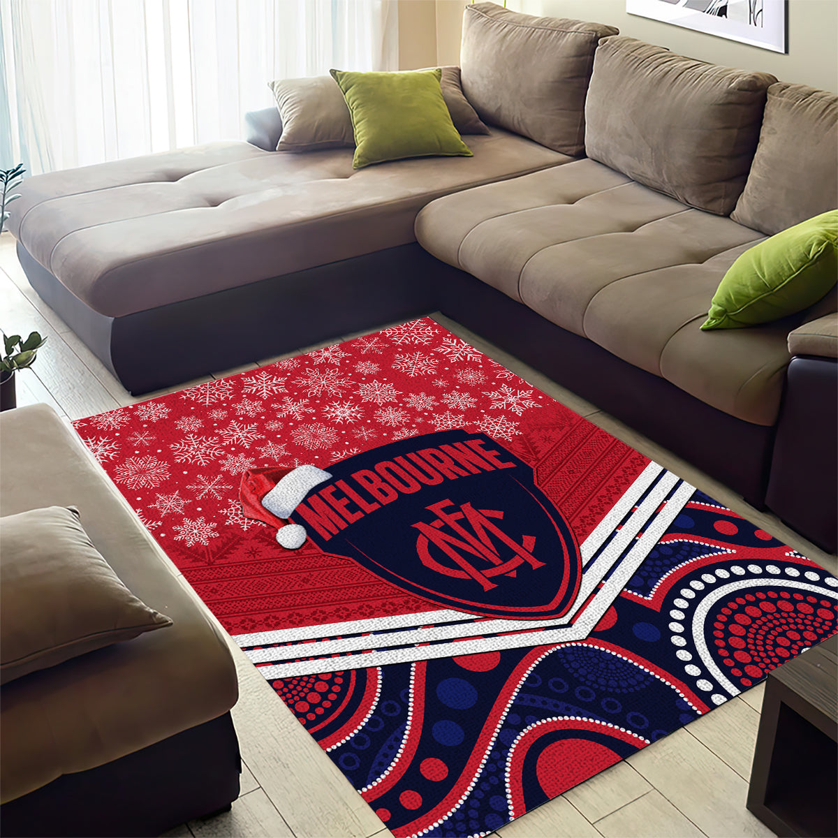 custom-melbourne-football-christmas-area-rug-merry-xmas-2023-mix-aboriginal-art