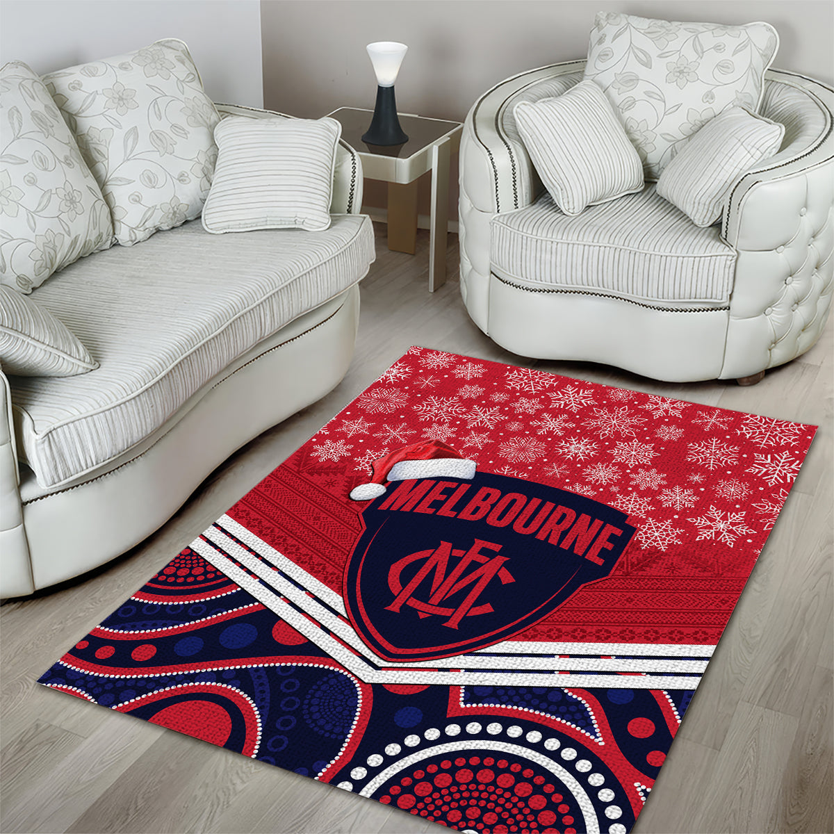 custom-melbourne-football-christmas-area-rug-merry-xmas-2023-mix-aboriginal-art