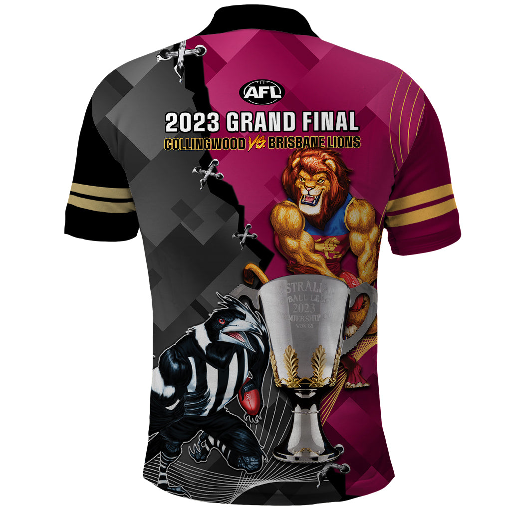 collingwood-and-lions-football-polo-shirt-2023-grand-final-magpies-brisbane-together