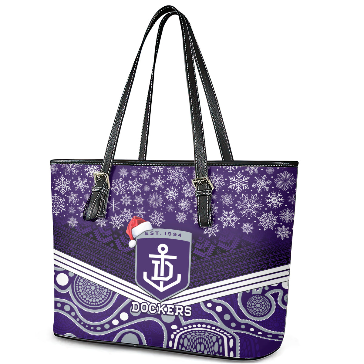 custom-dockers-football-christmas-leather-tote-bag-merry-xmas-2023-mix-aboriginal-art