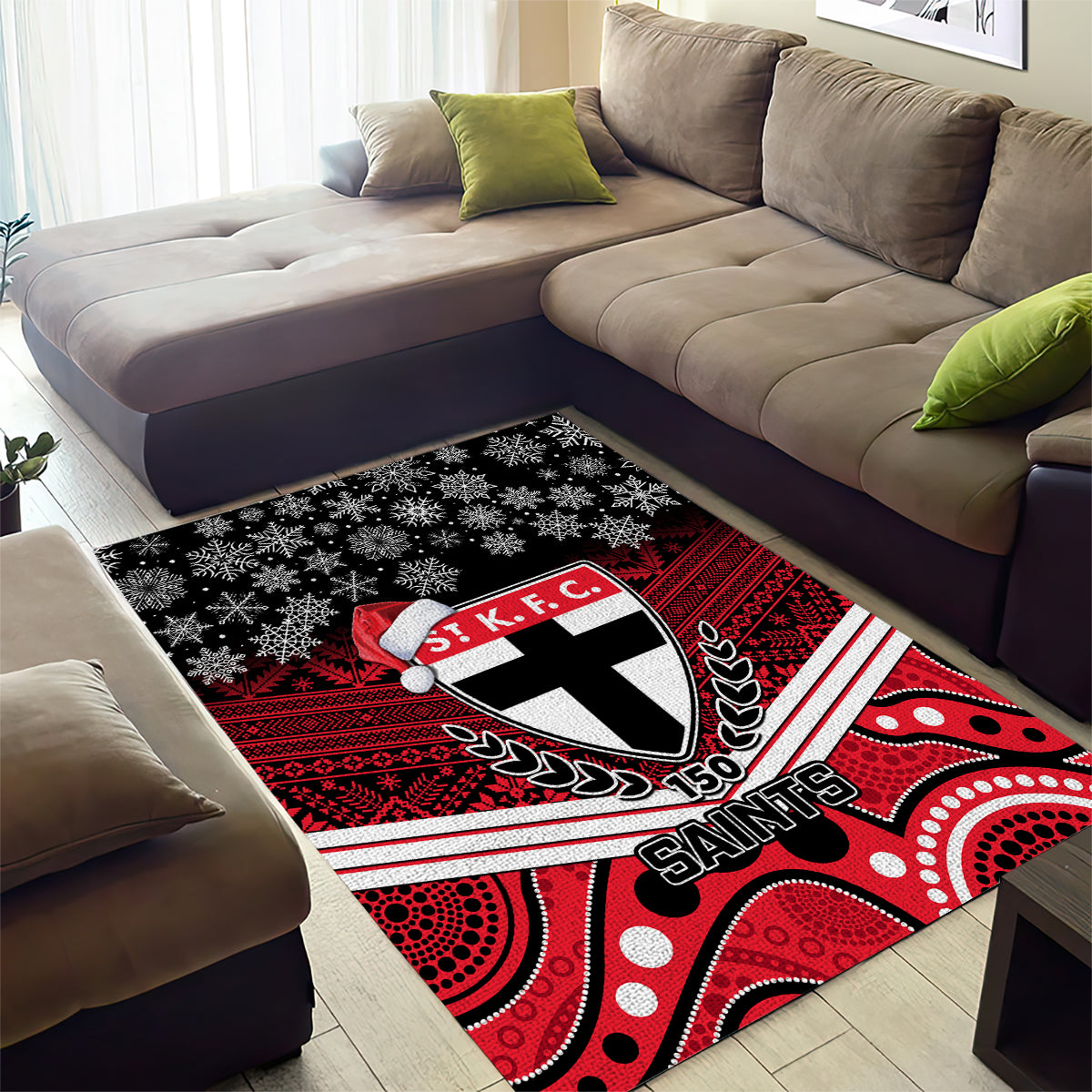 custom-st-kilda-football-christmas-area-rug-merry-xmas-2023-mix-aboriginal-art