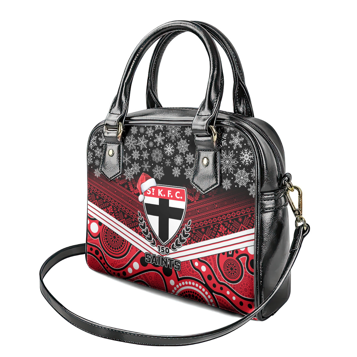 custom-st-kilda-football-christmas-shoulder-handbag-merry-xmas-2023-mix-aboriginal-art