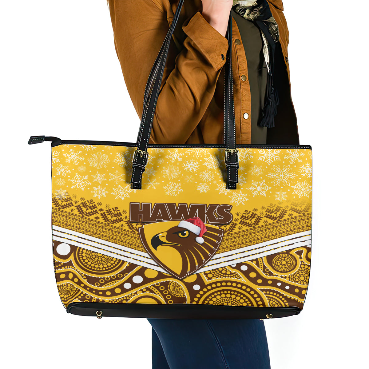 custom-hawthorn-football-christmas-leather-tote-bag-merry-xmas-2023-mix-aboriginal-art